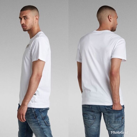 G-Star Organic Cotton Big Logo Crewneck Short Sleeved T-Shirt - Picture 2 of 8